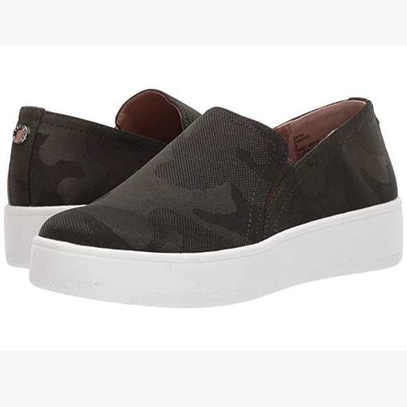 camo steve madden slip ons